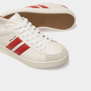 Giay Bally Tennis Sneaker 'White Red' 6308133
