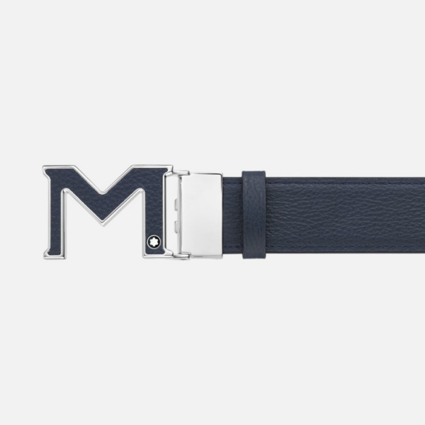 That Lung Montblanc Reversible Leather 'Blue' 129449