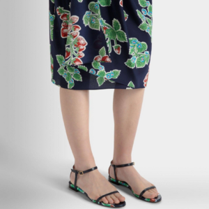 Dep Bally Katy Flat Sandal 'Strawberry Print' 6308273