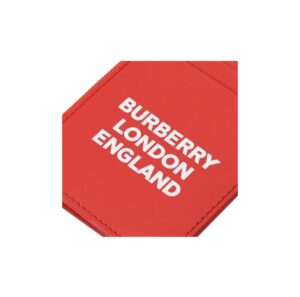 Vi Burberry Print Zipper Card Wallet 'Red' 8057852