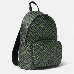 Balo Versace Zaino Poliuretano Grigio E Verde 'Green' 1007703-1A06114-5B97E