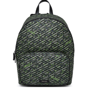 Balo Versace Zaino Poliuretano Grigio E Verde 'Green' 1007703-1A06114-5B97E