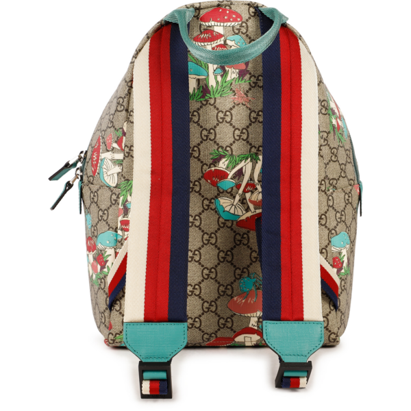 Balo Gucci GG Logo Mushrooms Print 'Beige' 271327-2DGCN-8300