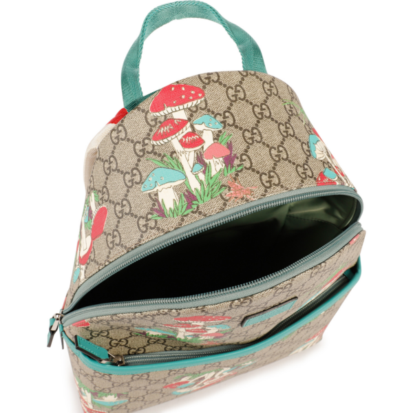 Balo Gucci GG Logo Mushrooms Print 'Beige' 271327-2DGCN-8300