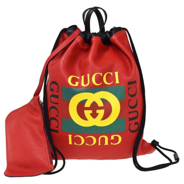 Balo Gucci Print Graffiti Retro Drawstrin 'Red' 473872-K9RVT-6433