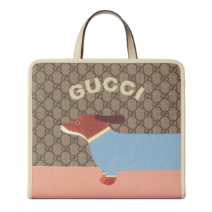 Tui Gucci Dog Print Tote 'Beige Dark Brown' 605614-FADK6-9775