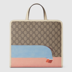 Tui Gucci Dog Print Tote 'Beige Dark Brown' 605614-FADK6-9775