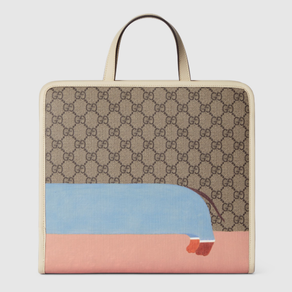 Tui Gucci Dog Print Tote 'Beige Dark Brown' 605614-FADK6-9775