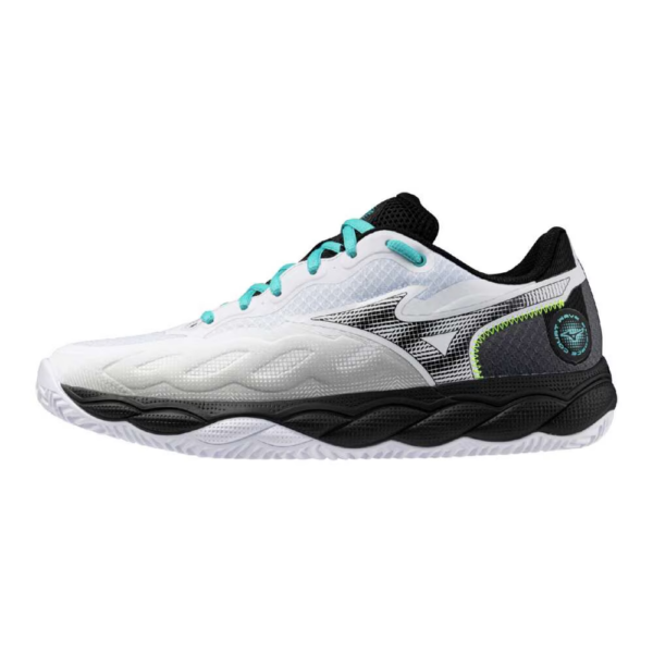 Giay Mizuno Wave Enforce Court WIDE OC 'Black White' 61GB2431-WHITE