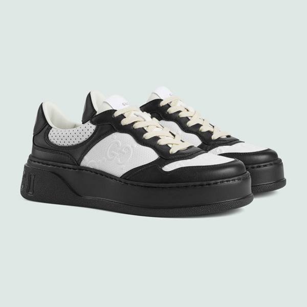 Giay Gucci GG Embossed 'Black White' 684911-AAA4T-1068