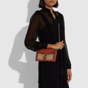 Tui Coach Tabby Chain Clutch 'Red Brown' 6909-B4NQ4