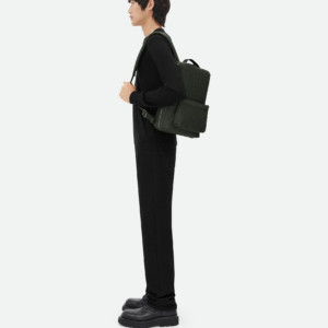 Balo Bottega Veneta Intrecciato 'Dark Green' 710062V2E433009