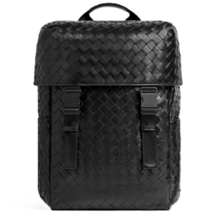 Balo Bottega Veneta Intrecciato Flap 'Black' 766580V2HL28966