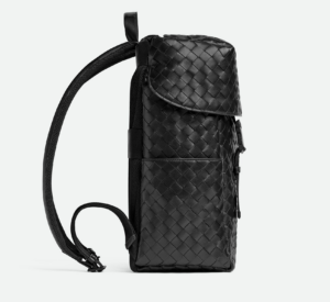 Balo Bottega Veneta Intrecciato Flap 'Black' 766580V2HL28966