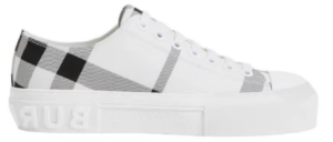Giay Burberry Check Cotton 'White Black' 80714311
