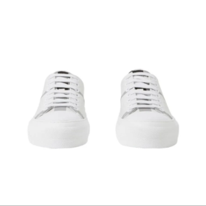 Giay Burberry Check Cotton 'White Black' 80714311