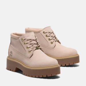 Giay Timberland Stone Street Mid Lace Up 'Pink' A2HA9EN7