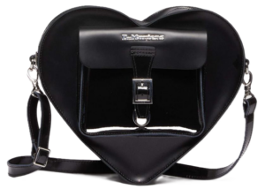 Balo Dr.Martens Leather Heart Shaped Bag 'Black' AC807033