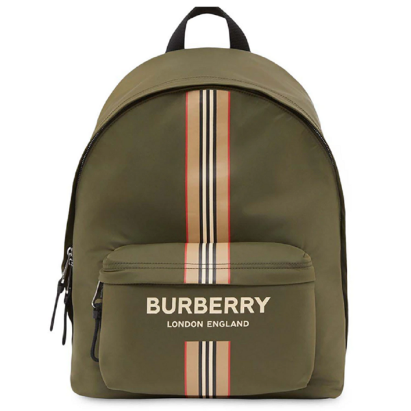 Balo Burberry Logo Stripe 'Green Beige' 80357651