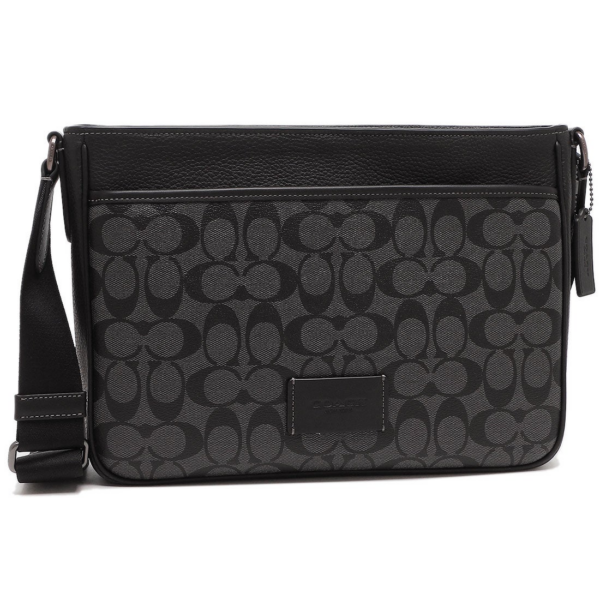 Tui Coach Shoulder Bag 'Black Grey' CH078-QBMI5