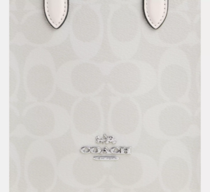 Tui Coach North South Mini Tote In Signature Canvas 'White' CP011-SVVS5