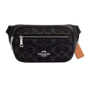 Tui Coach Mini Belt Bag In Signature Denim 'Black' CQ186-SVBK