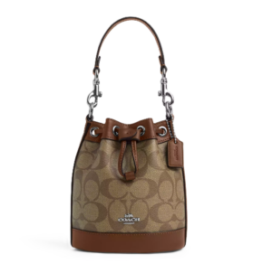 Tui Coach In Signature Canvas 'Khaki Saddle' CR145-SVWQ3