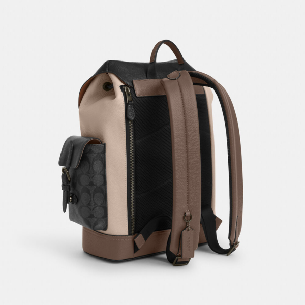 Balo Coach Hudson In Colorblock 'Steam' CT835-QBX7Q