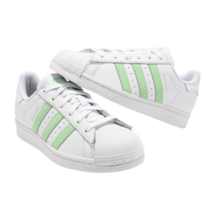 Giay Adidas Superstar 'White Green Spark' IE3005