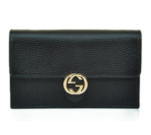Tui Gucci Leather Dollar Calf 'Black' 510314-CAO0G-1000