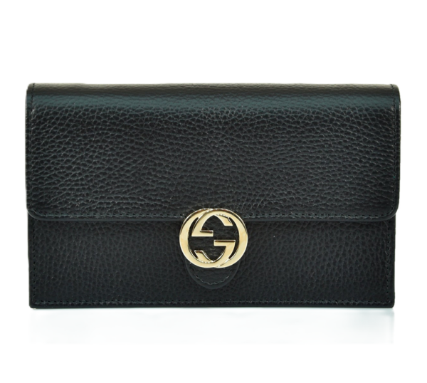 Tui Gucci Leather Dollar Calf 'Black' 510314-CAO0G-1000