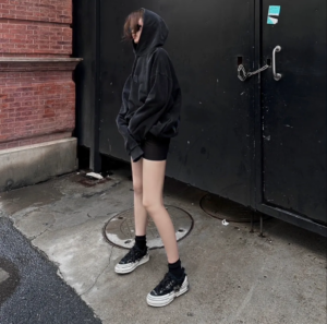 Giay Xvessel Gop Dark Mirage Plush Sequin 'Black' S23X17B