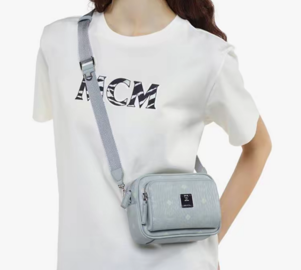 Tui MCM Visetos Aren Mini 'Light Blue' MMRAAKC03FP001