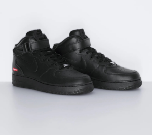 Giay Nike Air Force 1 Mid x Supreme 'Black' FZ8784-001