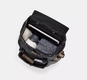 Balo Coach Track In Signature Canvas 'Black' C2712-QBVRE