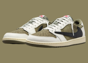 Giay Nike Jordan 1 Low OG SP x Travis Scott 'Medium Olive' DM7866-200
