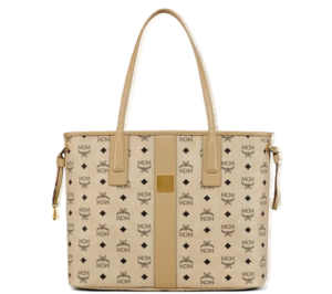 Tui MCM Toni Shopper In Visetos 'Beige' MWPAATN04I8001
