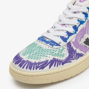 Giay Veja x Marni Low Top Sneakers 'White Purple Graffiti' VXMS-3081AXV102000C80