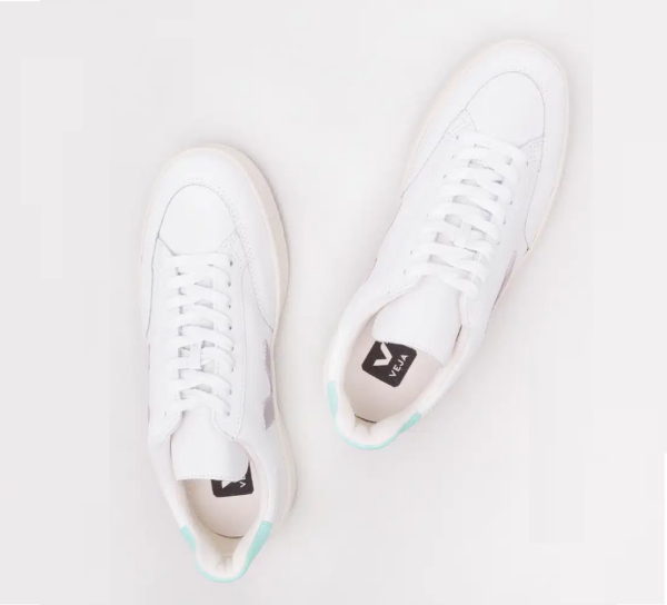 Giay Veja V-12 Leather Sneaker 'White Mint' XD022154-W