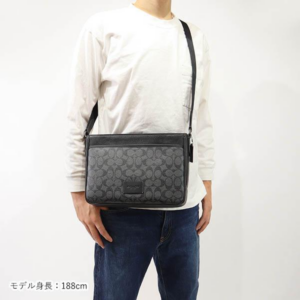 Tui Coach Shoulder Bag 'Black Grey' CH078-QBMI5