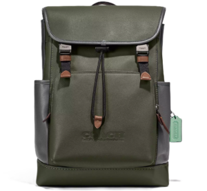 Balo Coach League Flap In Colorblock 'Green' C2662-JISMN