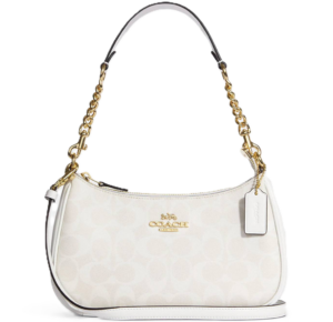 Tui Coach Terry Canvas Logo Shoulder Bag 'White' CA548-IMRFF