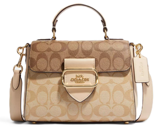 Tui Coach Morgan Top Handle Satchel Canvas 'Light Khaki' CH314-IMOT4