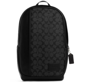 Balo Coach Edge Backpack In Signature 'Black' CM024-QBMI5