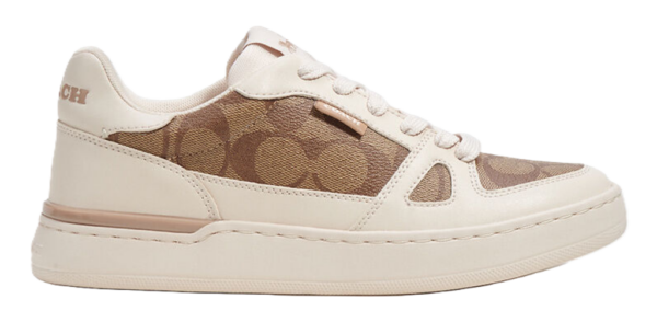 Giay Coach Clip Court In Signature Canvas 'Chalk' CM691-PVP
