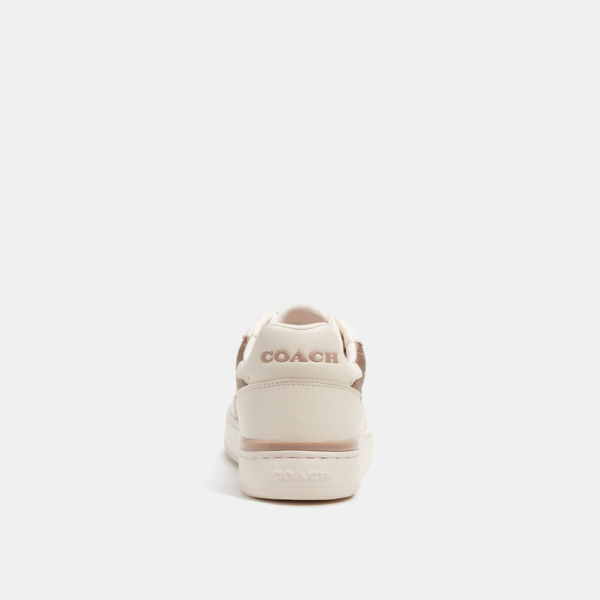 Giay Coach Clip Court In Signature Canvas 'Chalk' CM691-PVP