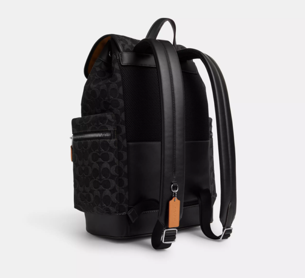 Balo Coach Sprint In Signature Denim 'Black' CO933-SVBK