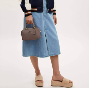 Tui Coach Satchel Crossbody Bag 'Dark Stone' CT776-IMV2R