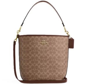 Tui Coach City Large Bucket Signature Canvas 'Tan' CT802-IMXHE