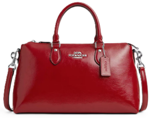 Tui Coach Georgia Satchel Bag 'Red' CV942-SV2FRD